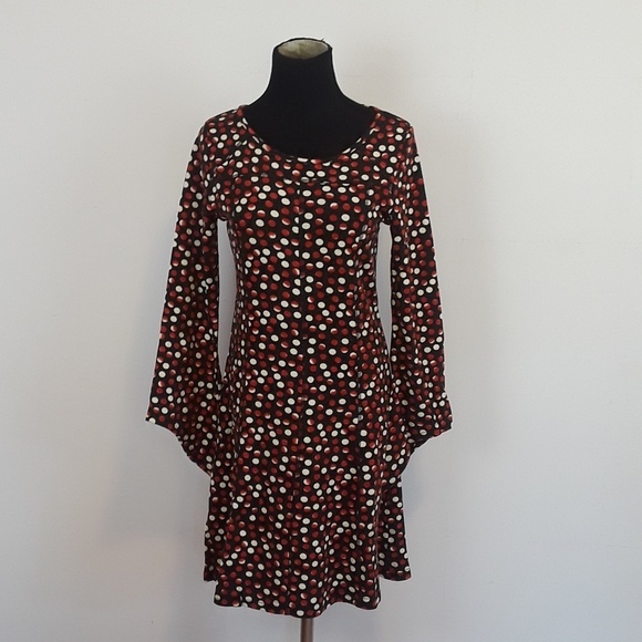 Aryeh Dresses & Skirts - Nwt Aryeh Bell sleeve polka dot knit dress